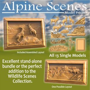 Alpine Scenes CNC models