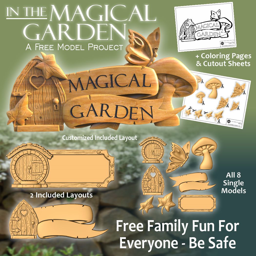 Magical garden Free CNC model project