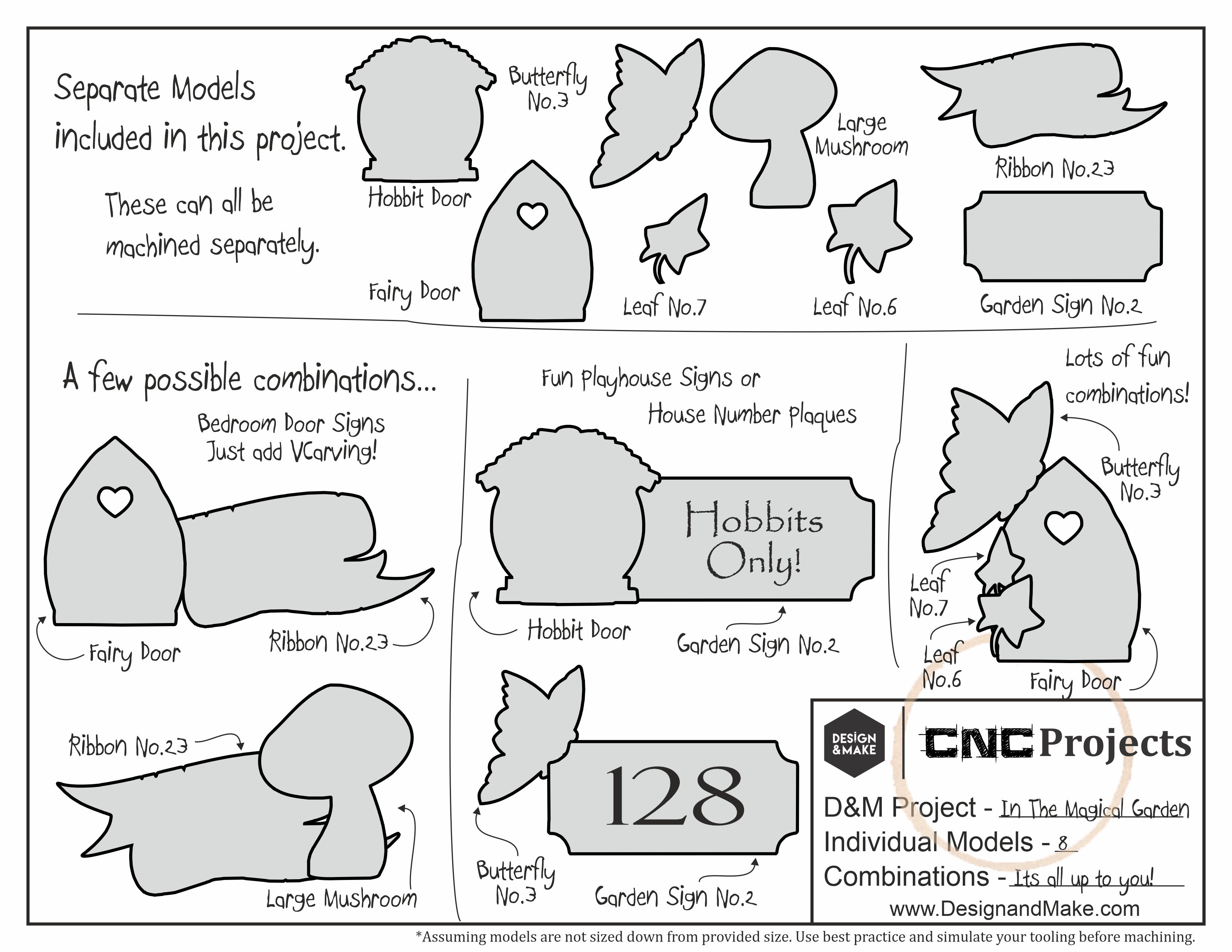 Magical garden Free CNC model project sheet