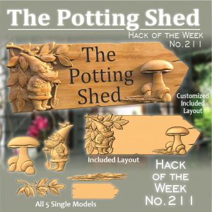 Potting shed sign CNC project