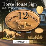 Horse house sign CNC project