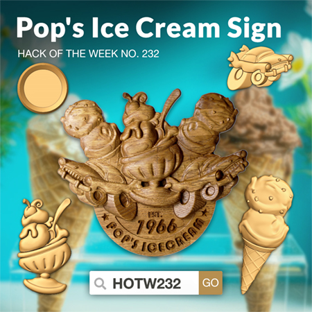 Pops Icecream Sign