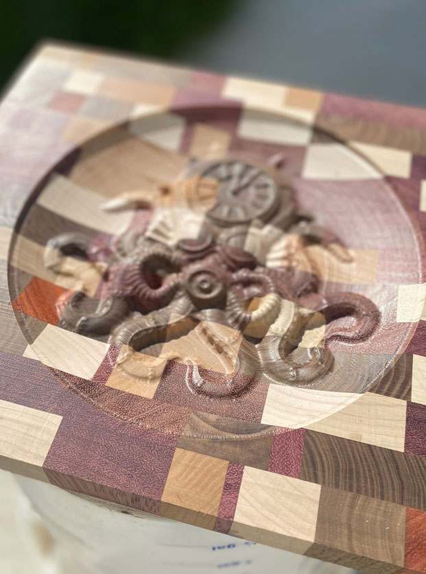A & M Woodcraft - Clocktopus Catch-all Tray